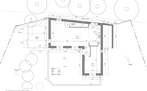 Plan de rez-de-chaussée – maison T4 ossature bois avec atelier, Lacoste (34)