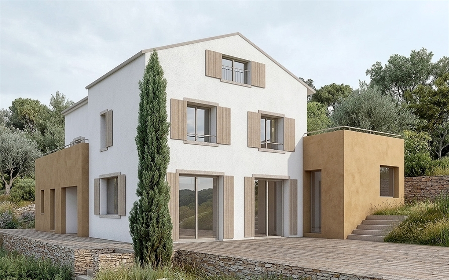 Extension maison individuelle – Meyreuil (13), vue extérieure après travaux