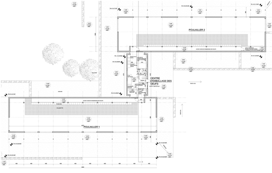 Plan poulaillers – permis de construire Esparron-de-Pallières (83)