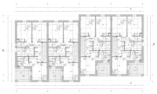 Plan R+1 – construction logements en bande, La Seyne-sur-Mer (83)