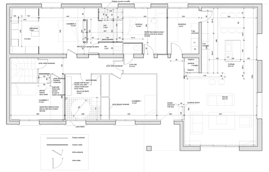 Plan d'aménagement -Réhabilitation d'un appartement à Vitrolles (83)